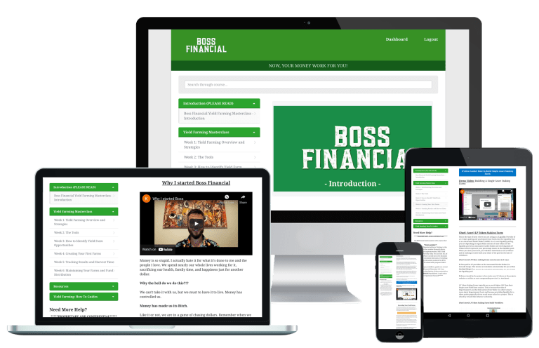 Boss Financial – Yield Farming MasterClass Course 2022 Free Download