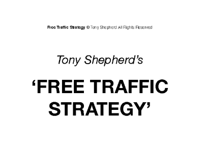 Tony Shepherd – Free Traffic System Workshop Download