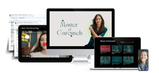 Master of Carousels + Canva Templates Download