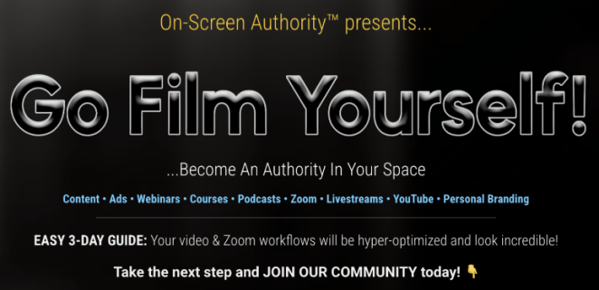On-Screen Authority – Go Film Yourself Download